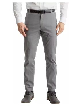 Men’s birddogs grey stretch twill khaki casual pants no liner size 36 x 34